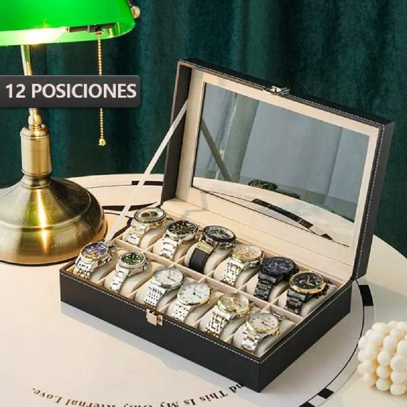 Caja Para Relojes Y Estuche Organizador